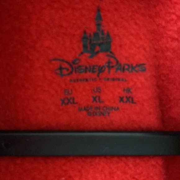 Disney Parks Christmas Minnie Mouse full zip hoodie red Walt Disney World XL - Picture 6 of 7